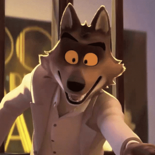The Bad Guys Mr. Wolf Wide Smile GIF
