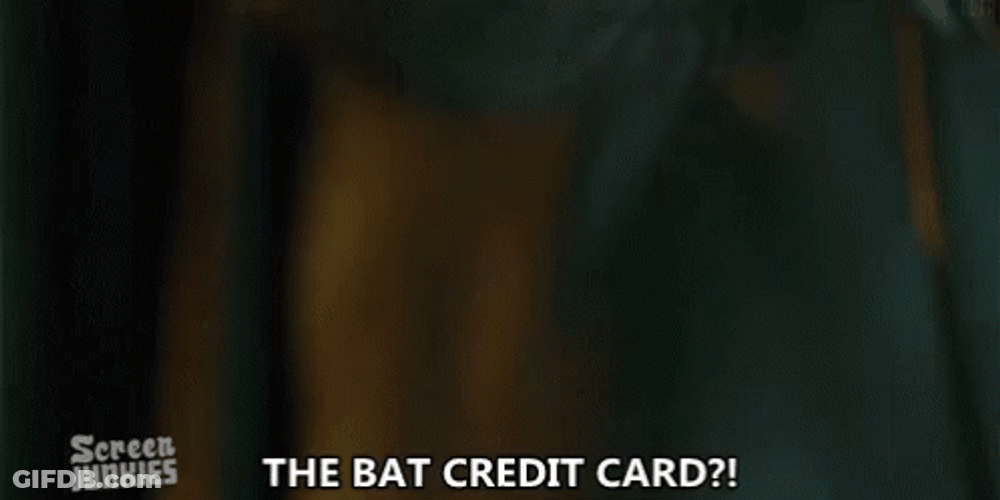 The Bat Credit Card Screen Junkies GIF