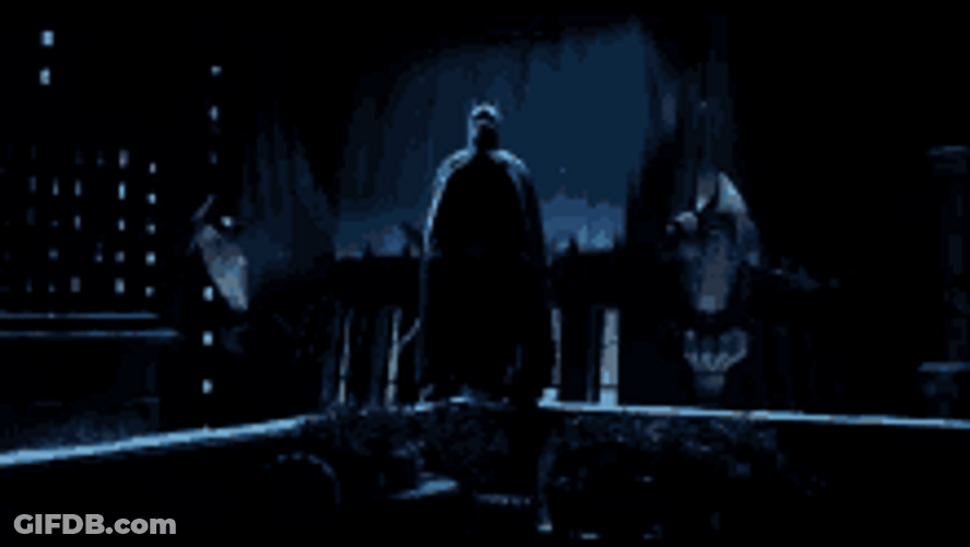 The Batman Flying With Bat Wings GIF