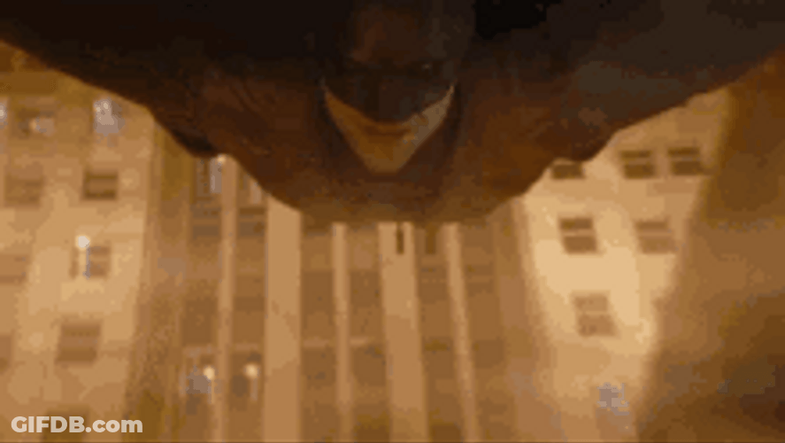 The Batman Robert Pattinson Flying Down GIF
