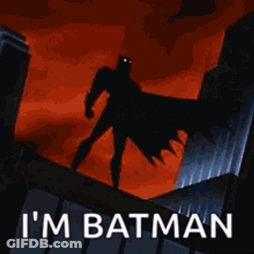 The Batman Standing With Thunder Animation GIF