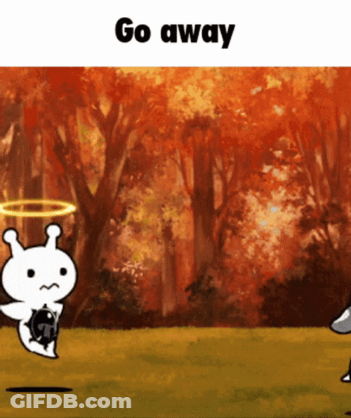 The Battle Cats Go Away GIF