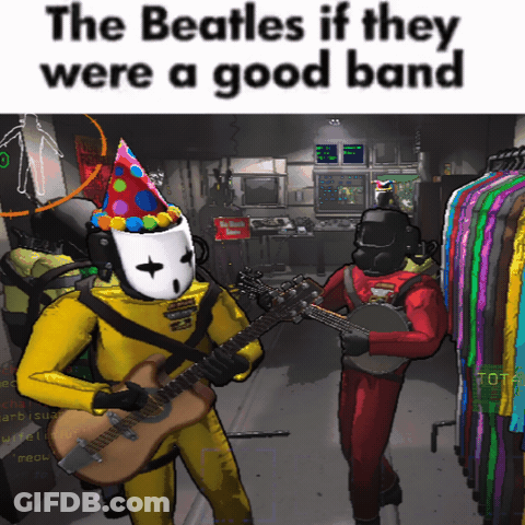 The Beatles If They Were A Good Band GIF