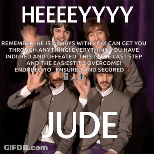 The Beatles Saying Heeeeyyy GIF