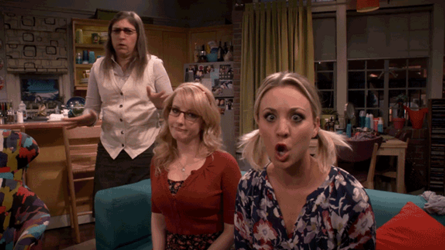 The Big Bang Theory Girls No SMH GIF