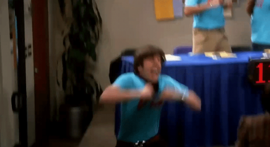 The Big Bang Theory Howard Funny Win GIF