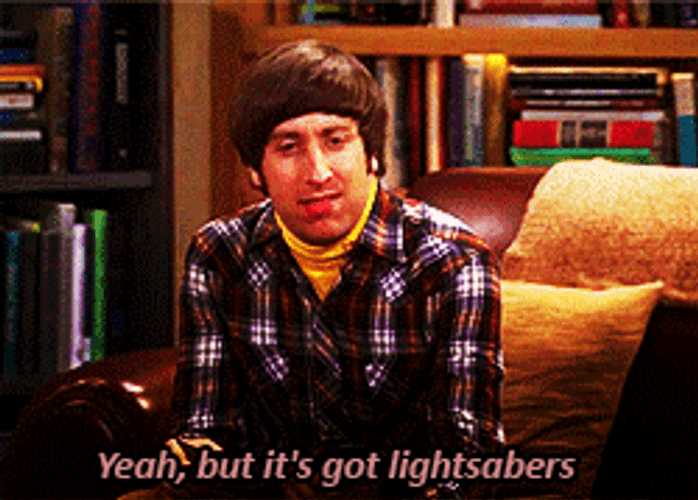 The Big Bang Theory It's Got Lightsabers GIF