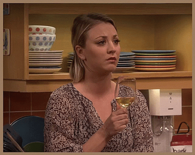 The Big Bang Theory Penny Glass Break GIF
