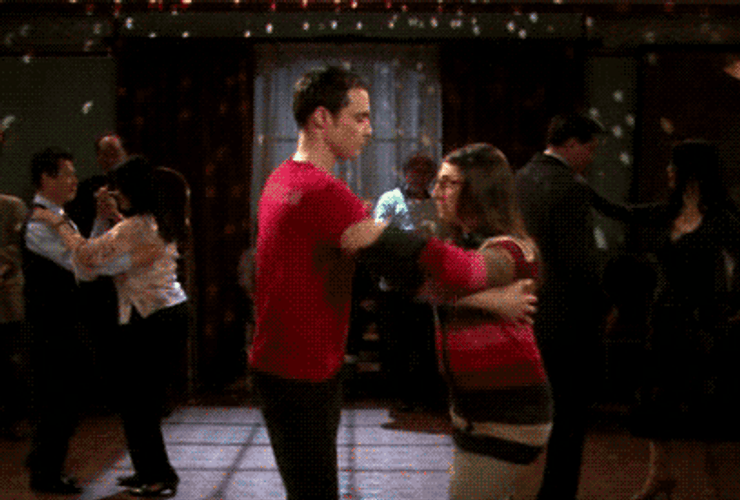 The Big Bang Theory Sheldon Amy Dance GIF