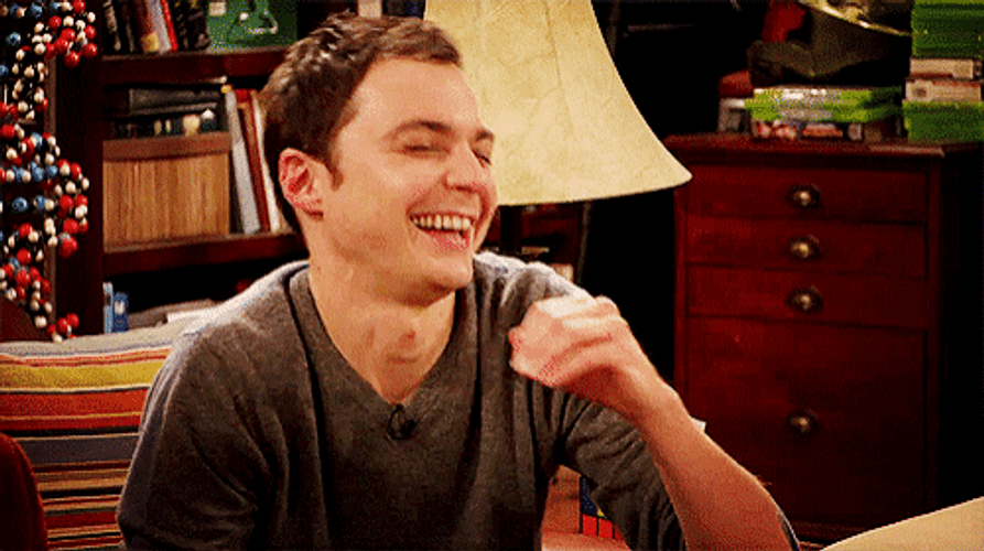 The Big Bang Theory Sheldon Cooper LOL GIF