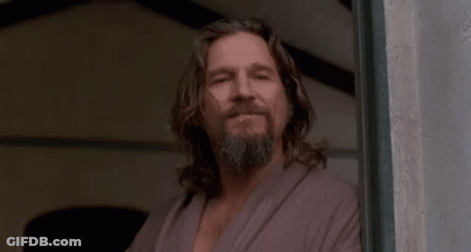 The Big Lebowski The Dude Far Out GIF