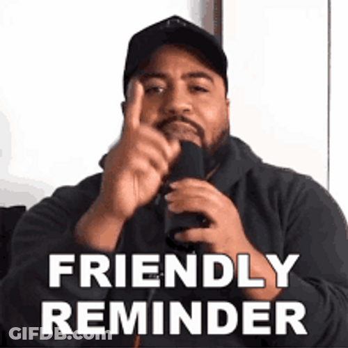The Black Hokage Friendly Reminder GIF