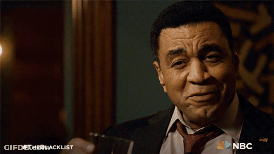 The Blacklist Harold Cheers GIF