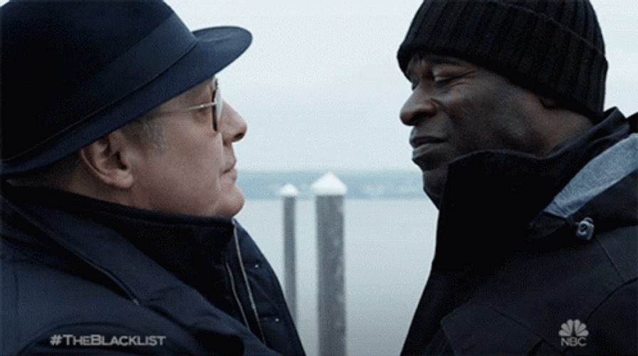 The Blacklist Red And Dembe Hug GIF