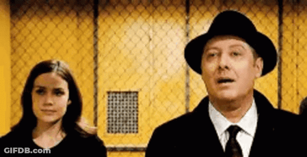 The Blacklist Red And Elizabeth Walking GIF
