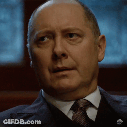 The Blacklist Red Confused GIF
