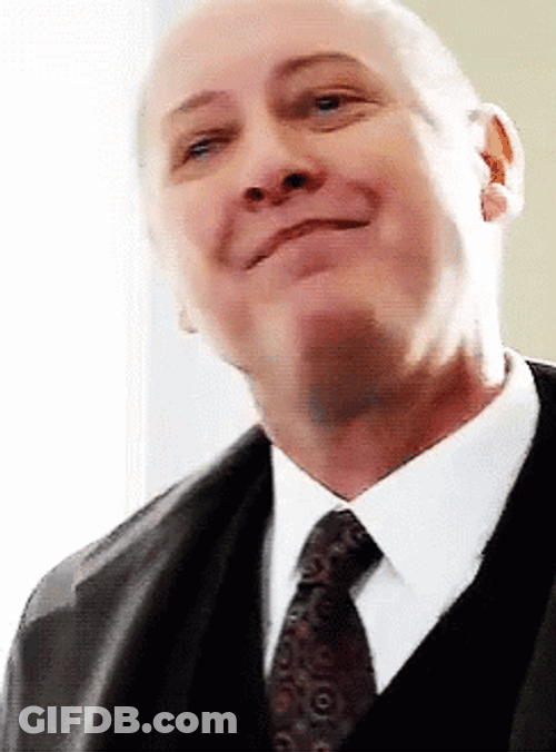 The Blacklist Red Pretending GIF