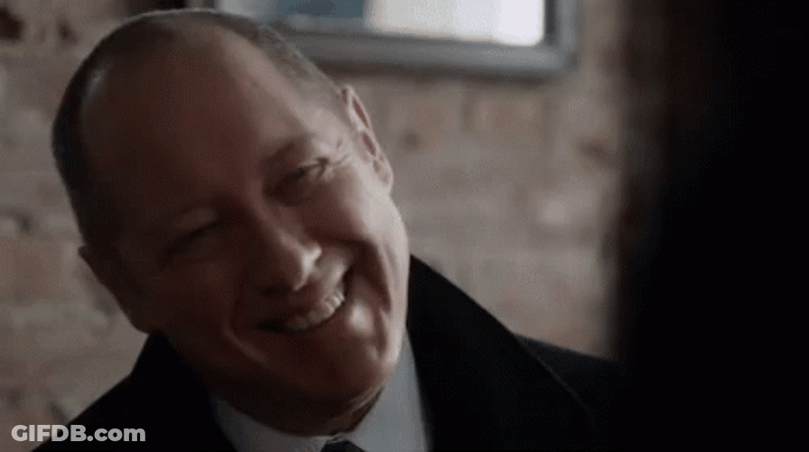 The Blacklist Red Shaking Head GIF