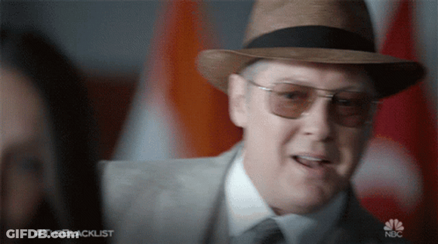 The Blacklist Red Suprise GIF