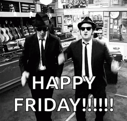 The Blues Brothers Dancing Happy Friday GIF