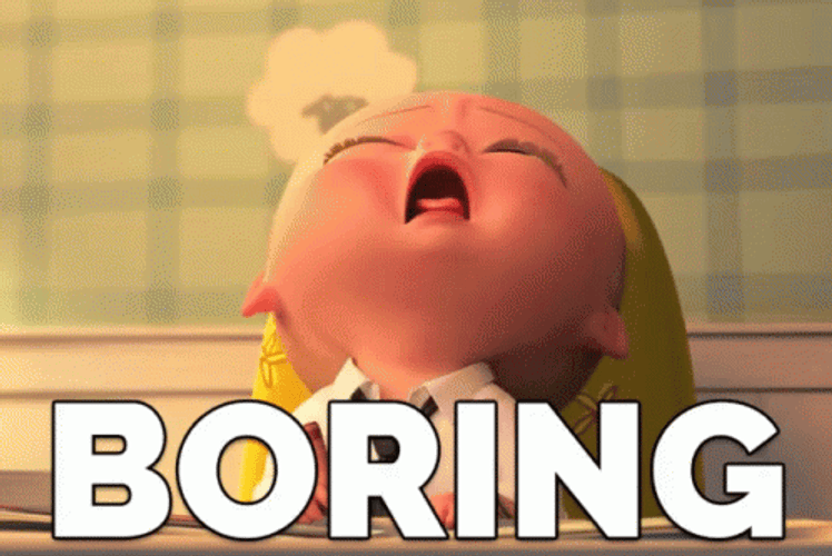 The Boss Baby Boring GIF