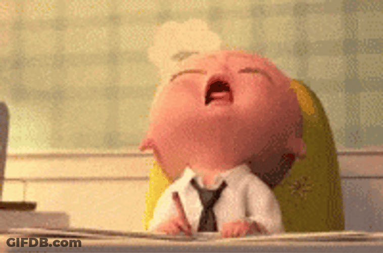 The Boss Baby Sleepy Time Dozing Off GIF