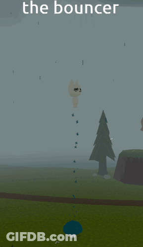 The Bouncer Game On A Rainy Day GIF