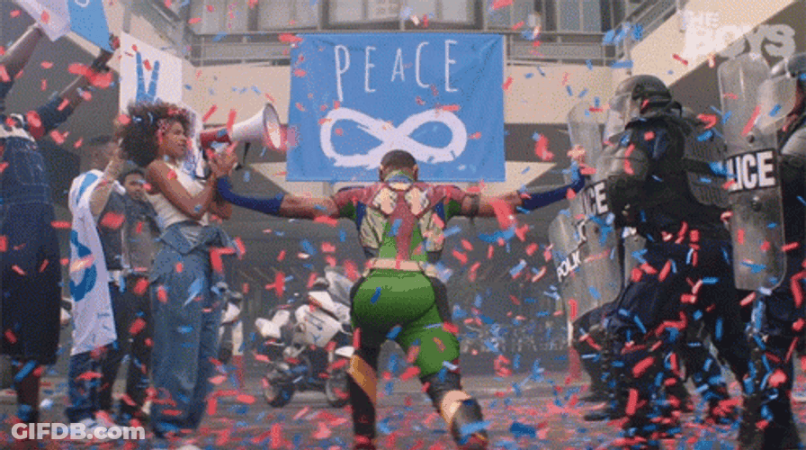 The Boys A Train Between Two Parties GIF