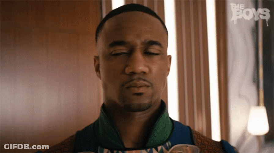The Boys A Train Biting His Lower Lip GIF