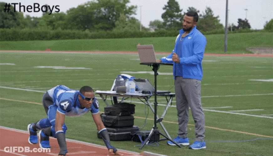 The Boys A Train Running On The Track GIF