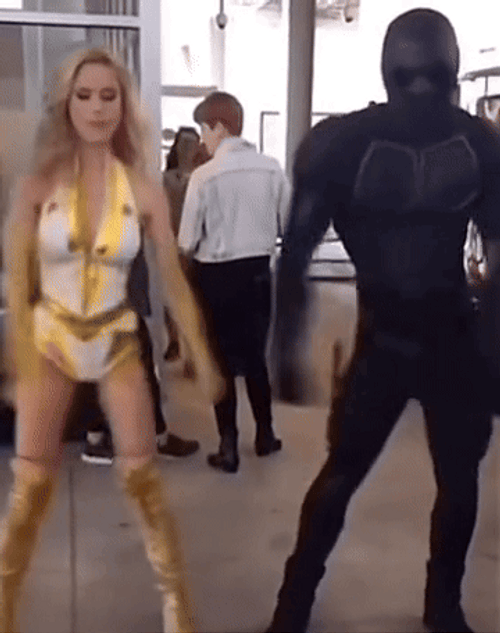 The Boys Annie January And Black Noir Dancing GIF