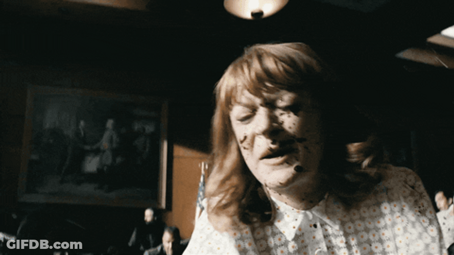 The Boys Ashley Barrett Blood Splatter On Face GIF