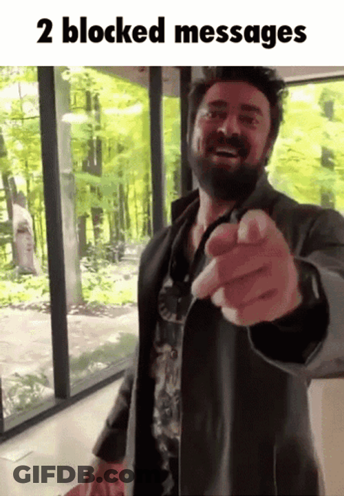The Boys Billy Butcher Two Blocked Messages GIF