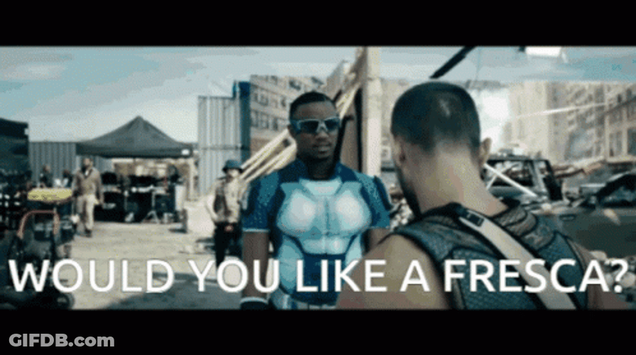 The Boys Deep Offered Fresca To A Train GIF