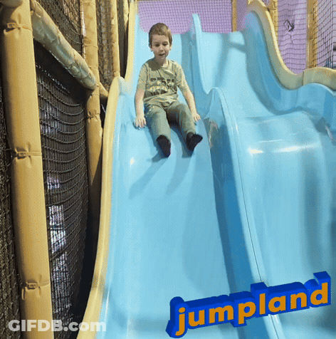 The Boys In Big Slide Jumpland GIF