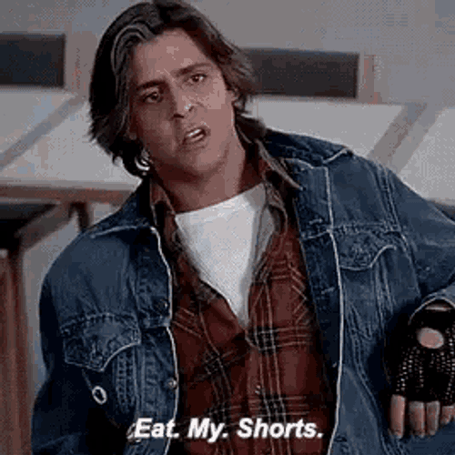 The Breakfast Club Eat My Shorts GIF