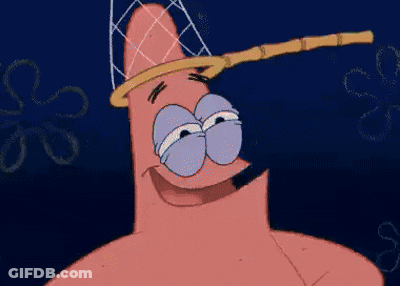 The Butt Of Patrick Star From Spongebob Squarepants Is Being Shown In A Cartoon . GIF