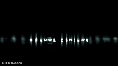 The Call Of Duty 4 Modern Warfare Logo Is Glowing In The Dark GIF
