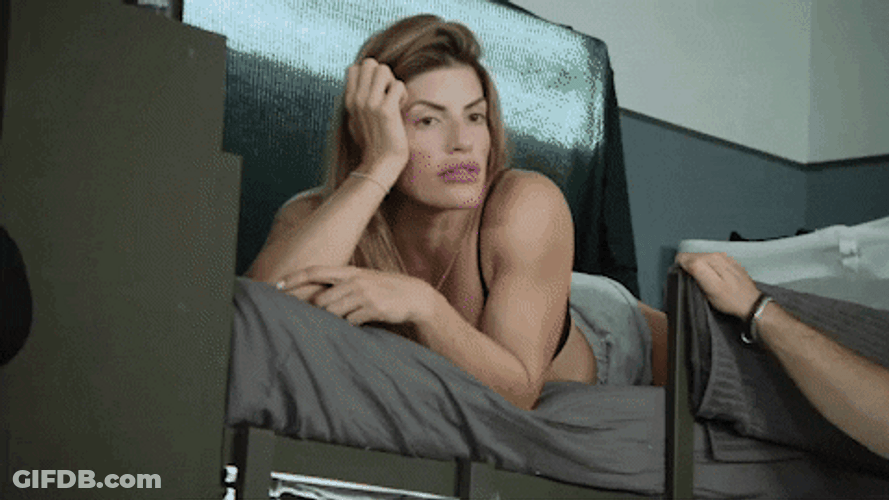 The Challenge Bunk Bed Man And Woman GIF
