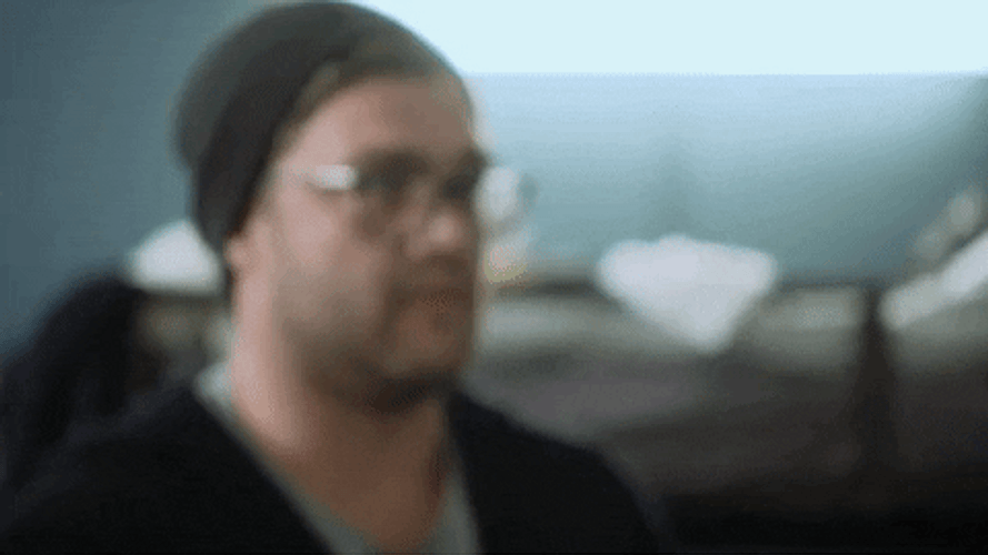 The Challenge Man With Glasses Shock Face GIF