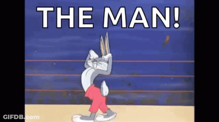 The Champ Is Here Bugs Bunny GIF