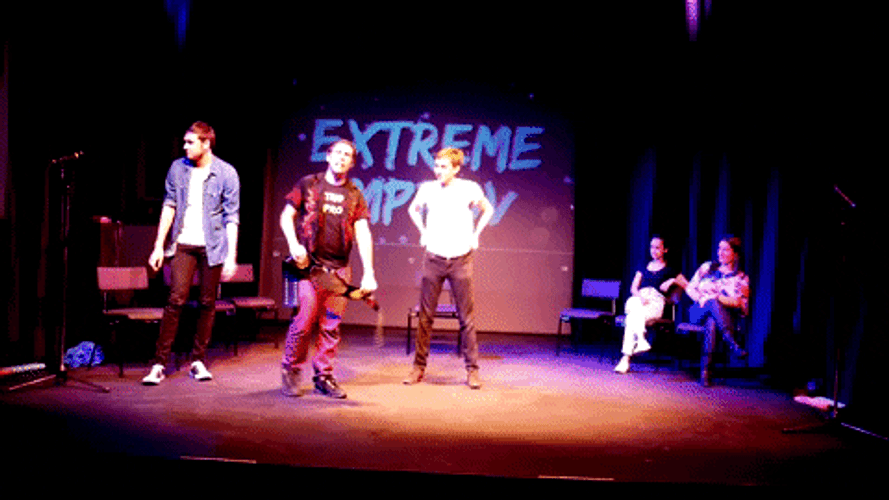 The Champ Is Here For Extreme Improv GIF