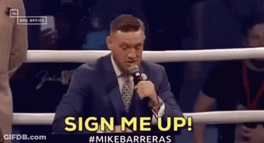 The Champ Is Here Sign Me Up GIF