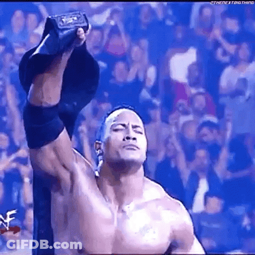 The Champ Is Here The Rock GIF