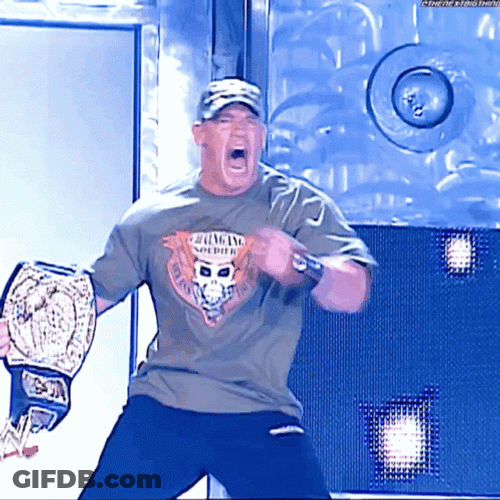 The Champ Is Here WWE Wrester John Cena GIF