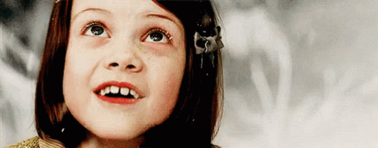 The Chronicles Of Narnia Lucy Playing Snow GIF