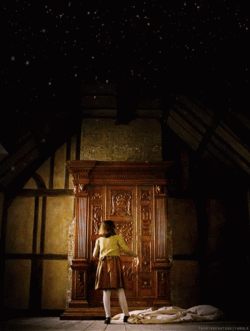 The Chronicles Of Narnia Lucy Sneaking GIF
