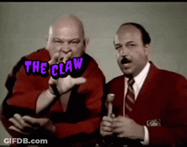 The Claw Hand Wrestling Heel GIF