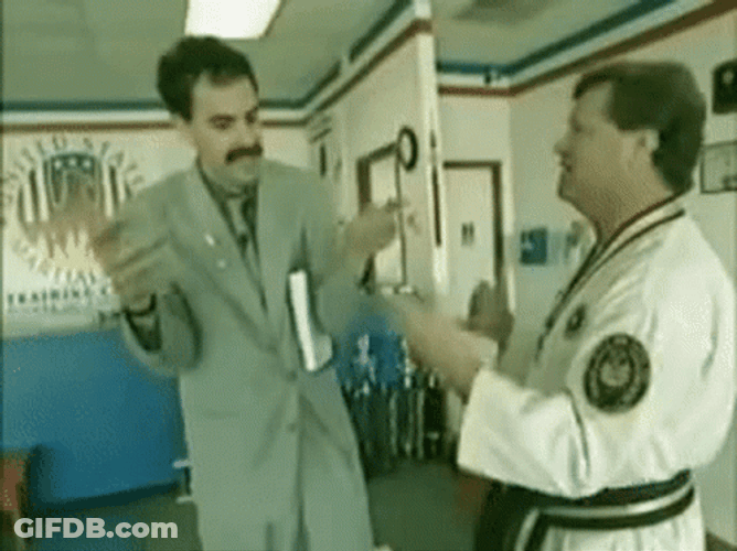 The Claw Hands Of Sacha Baron Cohen GIF