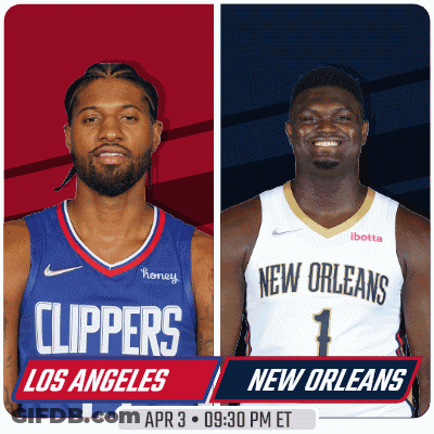 The Clippers And New Orleans Are Playing On April 3 GIF